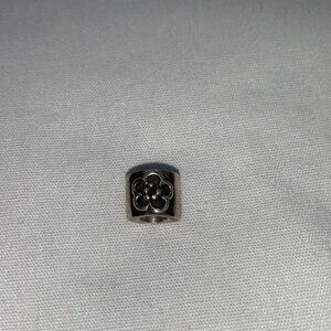 Retired Pandora Silver Flower Bead Charm